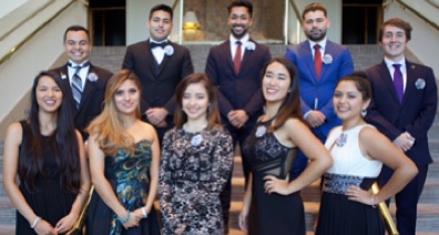 Group photo of students part of Latinos in Technology Scholarship Initiative