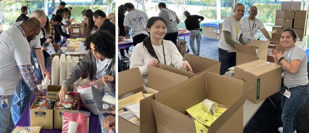 For SiE (Science is Elementary), employees assembled 4,000 kits for distribution by the Milpitas Unified School District and several nonprofits.