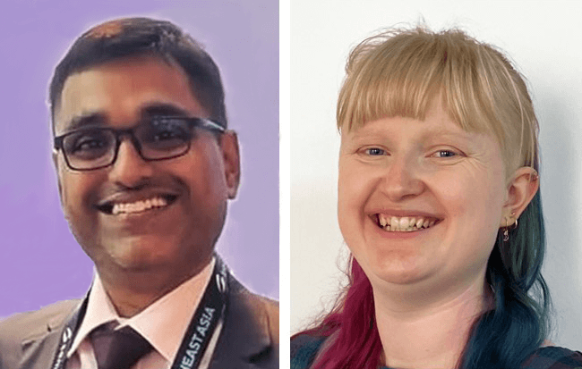 KLA's Avinash Srinivasan and Eloise Bond received semiconductor industry awards in 2023. 