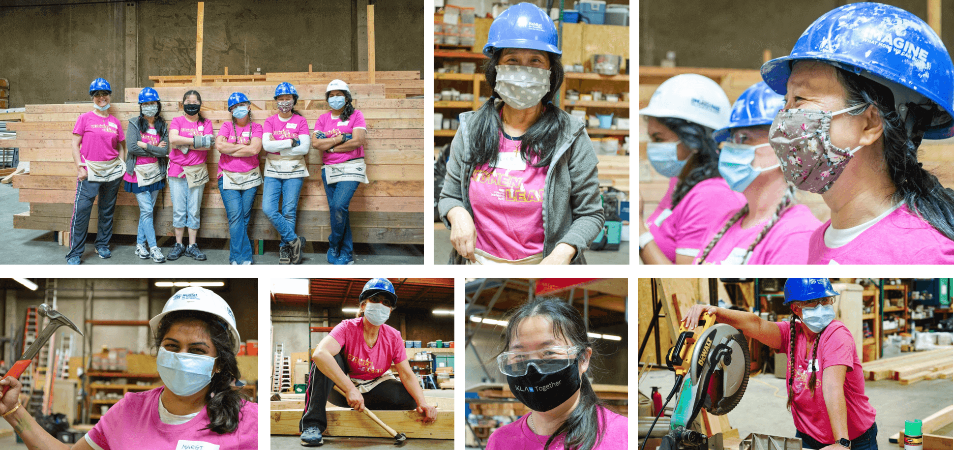 The Women in Stem Empowered (W.I.S.E.) Employee Resource group participating in the Women’s Build for Habitat for Humanity, 2021.
